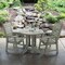 Highwood Usa Weatherly 3pc Round Outdoor Patio Furniture Dining Set AD-DNW36-EUC - alternate 3